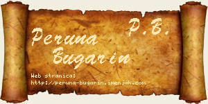 Peruna Bugarin vizit kartica
